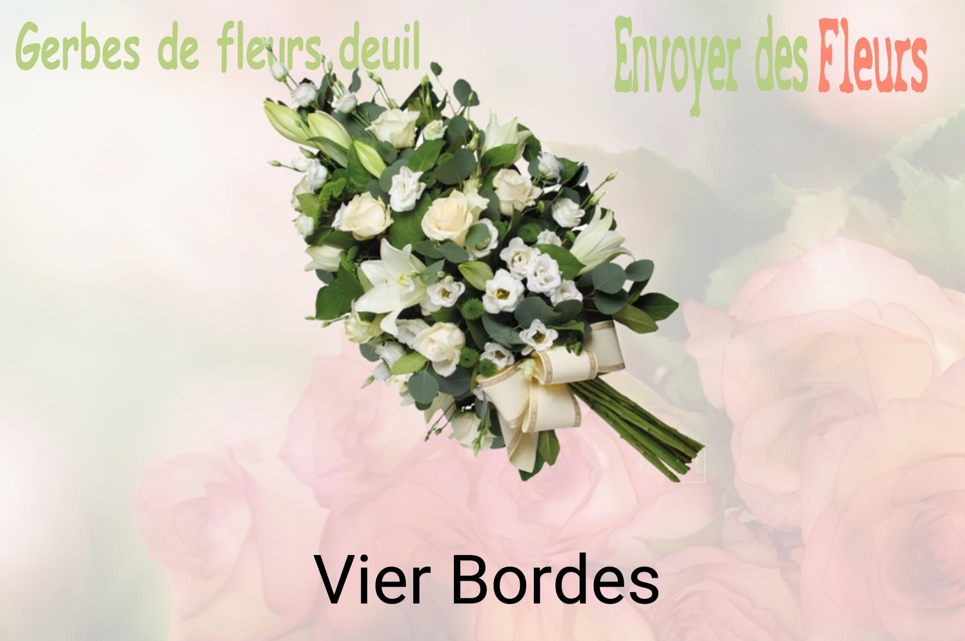 Gerbe de fleurs de deuil livrée à Vier-Bordes